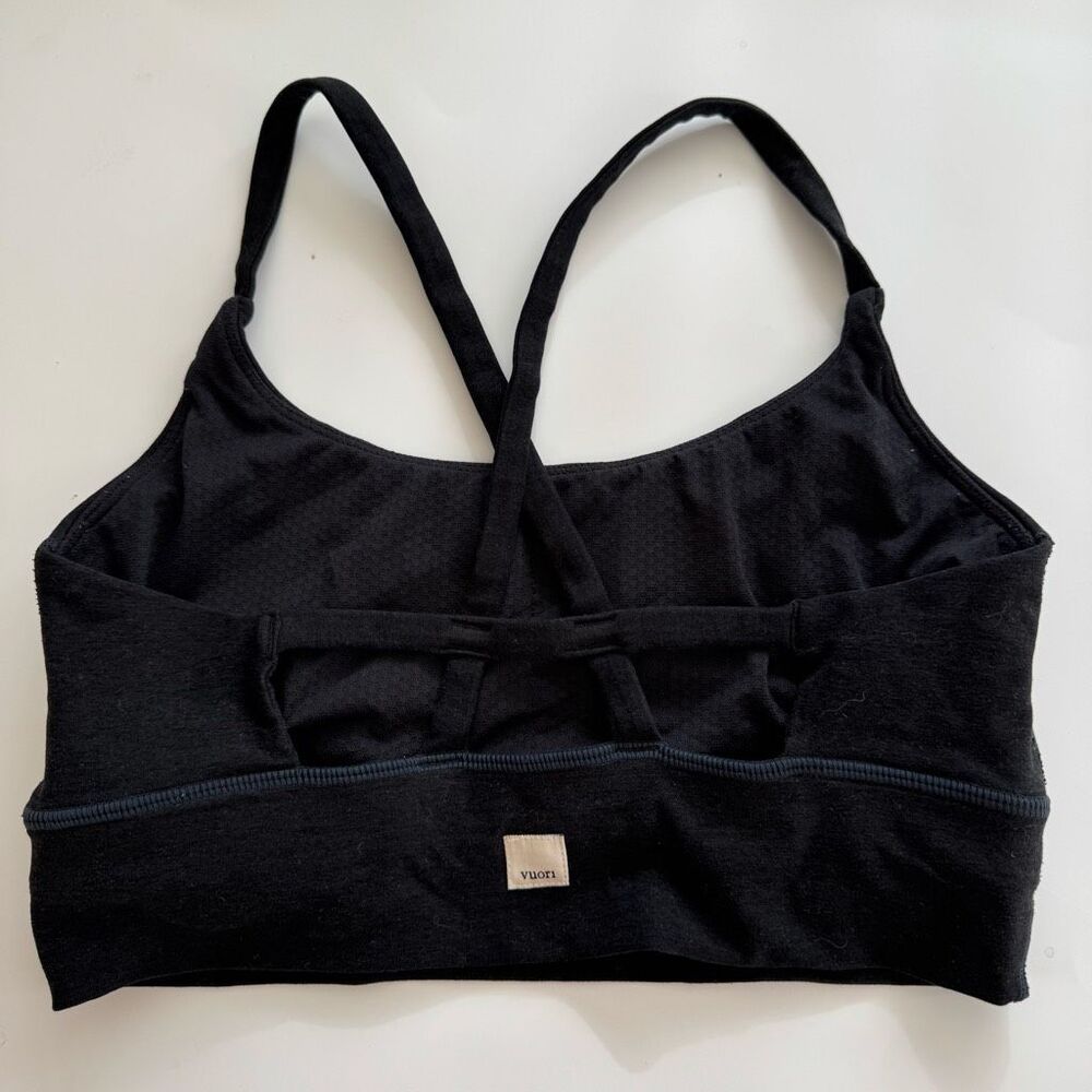 Vuori Women’s Long Line Elevation Strappy Sports Bra Heathered Grey Small VW1008